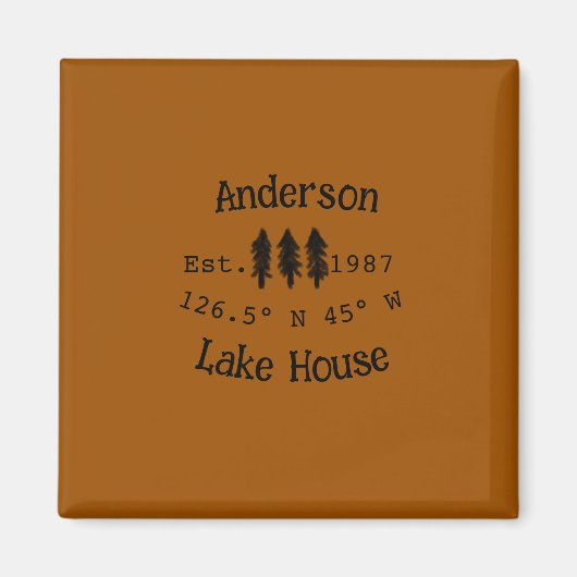 レイクハウスエッツ。年のカスタム座標追加n マグネット (正面)