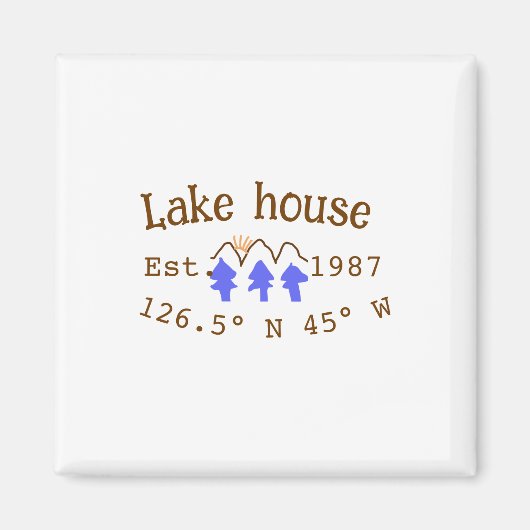 レイクハウスエッツ。年のカスタム座標追加n マグネット (正面)