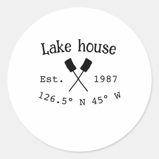 レイクハウスエッツ。年のカスタム座標追加n ラウンドシール (正面)