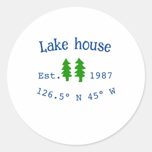 レイクハウスエッツ。年のカスタム座標追加n ラウンドシール (正面)