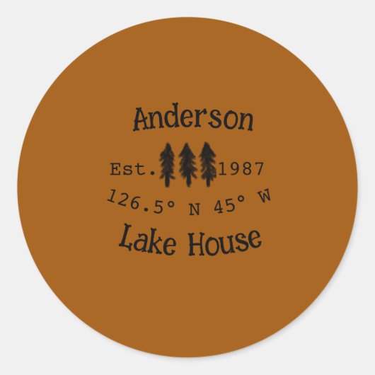 レイクハウスエッツ。年のカスタム座標追加n ラウンドシール (正面)