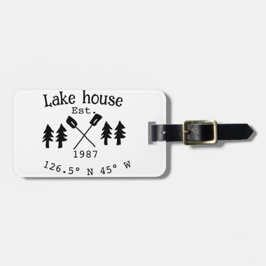 レイクハウスエッツ。年のカスタム座標追加n ラゲッジタグ (正面横)