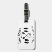 レイクハウスエッツ。年のカスタム座標追加n ラゲッジタグ (正面縦)