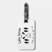 レイクハウスエッツ。年のカスタム座標追加n ラゲッジタグ (裏面縦)