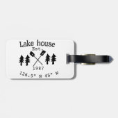 レイクハウスエッツ。年のカスタム座標追加n ラゲッジタグ (裏面横)