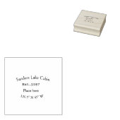 レイクハウスエッツ。年のカスタム座標追加n ラバースタンプ (押印)