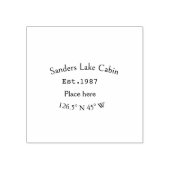 レイクハウスエッツ。年のカスタム座標追加n ラバースタンプ (インプリント)