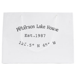 レイクハウスエッツ。年のカスタム座標追加n ラージペーパーバッグ