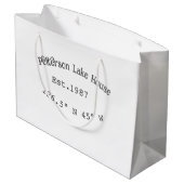 レイクハウスエッツ。年のカスタム座標追加n ラージペーパーバッグ (裏面アングル)