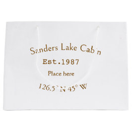 レイクハウスエッツ。年のカスタム座標追加n ラージペーパーバッグ