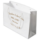 レイクハウスエッツ。年のカスタム座標追加n ラージペーパーバッグ (裏面アングル)