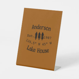 レイクハウスエッツ。年のカスタム座標追加n 台座サイン