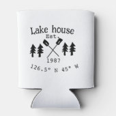 レイクハウスエッツ。年のカスタム座標追加n 缶クーラー (裏面)