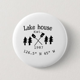 レイクハウスエッツ。年のカスタム座標追加n 缶バッジ