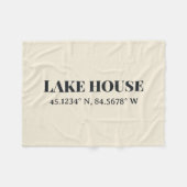 レイクハウスカスタム座標 フリースブランケット (正面(横))