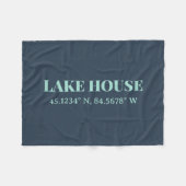 レイクハウスカスタム座標 フリースブランケット (正面(横))