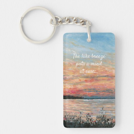 レイクハウスサンセットアートバケーションリゾートレンタル キーホルダー (正面)