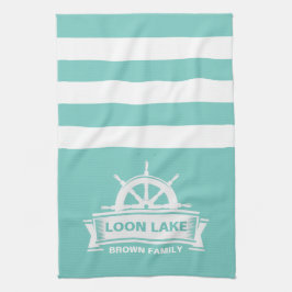レイクハウスバケーションファミリーネーム キッチンタオル