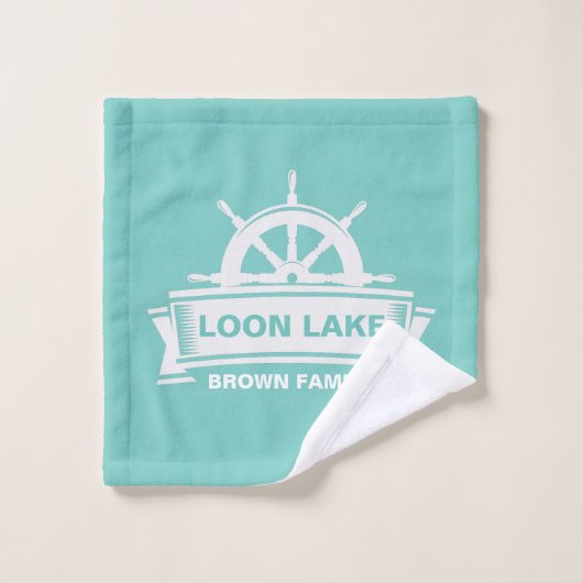 レイクハウスバケーションファミリーネーム バスタオルセット (ウォッシュタオル)