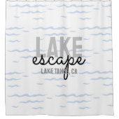 レイクハウスバケーションレンタル- シャワーカーテン (正面)