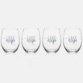 レイクハウスバケーションレンタル- ステムなしワイングラス (正面)