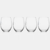 レイクハウスバケーションレンタル- ステムなしワイングラス (左)