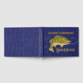 レイクハウスバケーション航海のレンタルバスフィッシュブルー ゲストブック (全面)