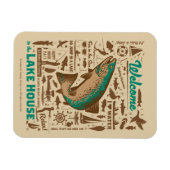 レイクハウスパターン マグネット (横)