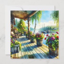 レイクハウスビュー |湾を見渡せるデッキ