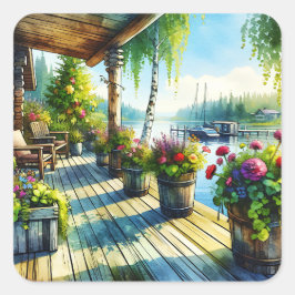 レイクハウスビュー |湾を見渡せるデッキ スクエアシール