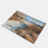 レイクハウスビーチサンドダンスウェルカムマット ドアマット (アングル)