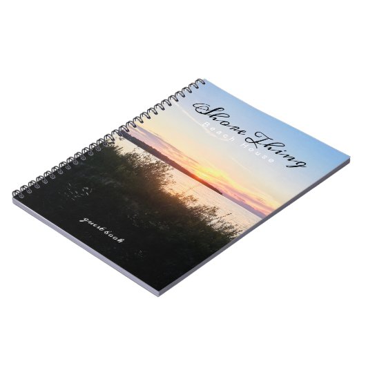 レイクハウスビーチレンタルゲストサインイン ノートブック (左側)