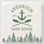 レイクハウスファミリーネームいかりオアーズパインズ ストーンコースター (正面)