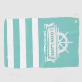 レイクハウスファミリーネームバケーション ゴルフタオル (横)