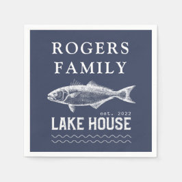 レイクハウスファミリー名 スタンダードカクテルナプキン