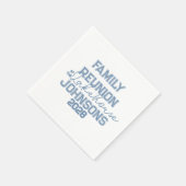 レイクハウスファミリー懇親会ブルーとホワイトパーティー スタンダードカクテルナプキン (角)