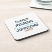 レイクハウスファミリー懇親会レトロタイポグラフィ コースター (左側)