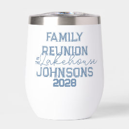 レイクハウスファミリー懇親会レトロブルー&ホワイト