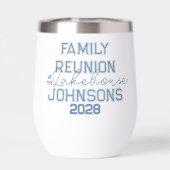 レイクハウスファミリー懇親会レトロブルー&ホワイト (背面)