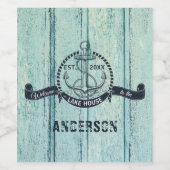 レイクハウスブルーウッドへようこそ ワインラベル (シングルラベル)