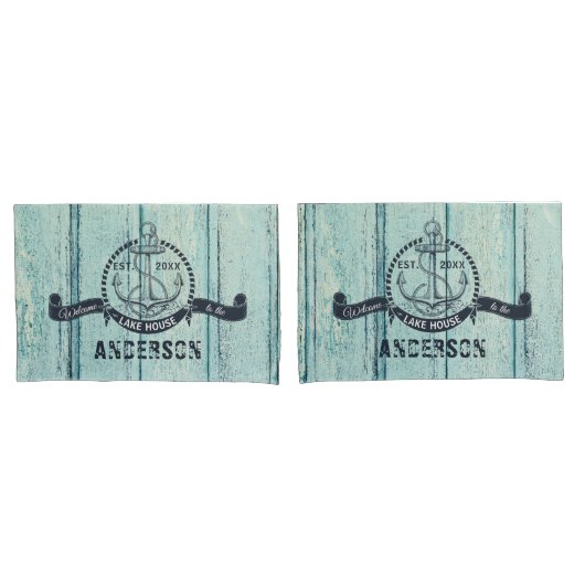 レイクハウスブルーウッドへようこそ 枕カバー (フロントセット)