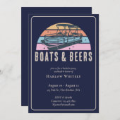 レイクハウスボー航海のツビールバチュラーパーティ 招待状 (正面/裏面)