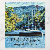 レイクハウスボ結婚ートの感謝の好意 ワインラベル (シングルラベル)