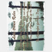 レイクハウスルール フリースブランケット (正面)