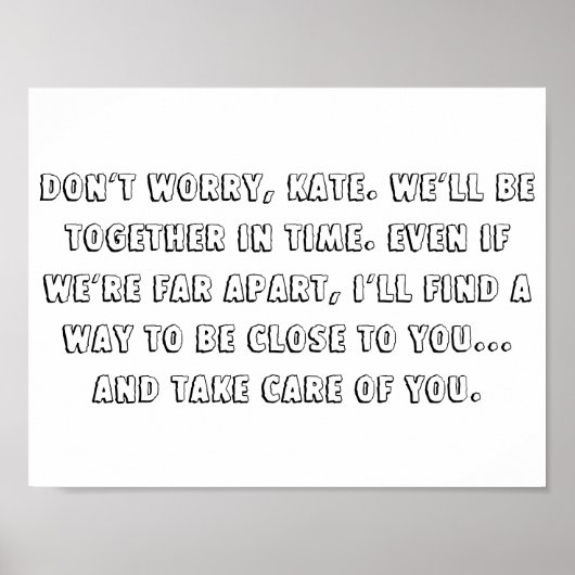 レイクハウス引用文11インチx 8.5インチポスター ポスター (正面)