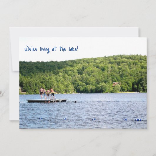 レイクハウス新しいアドレス写真のお知らせ 招待状 (正面)