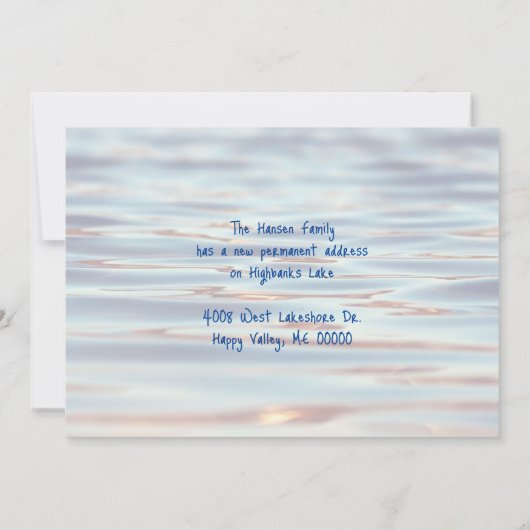 レイクハウス新しいアドレス写真のお知らせ 招待状 (裏面)