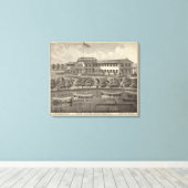 レイクハウス春レイクNJ キャンバスプリント (インサイチュ (ウッドフロア))