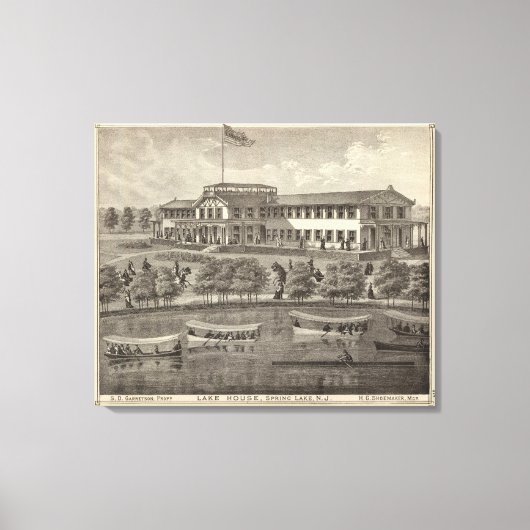 レイクハウス春レイクNJ キャンバスプリント (正面)