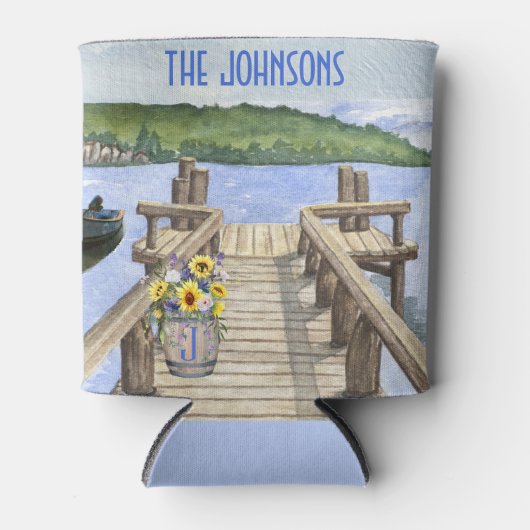 レイクハウス素朴をテーマにしたファミリー 缶クーラー (正面)